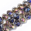 Electroplate Glass Beads Strands EGLA-S189-002B-03-1