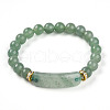 Natural Green Aventurine Beads Stretch Bracelets BJEW-T022-04L-2