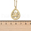 304 Stainless Steel Pendant Necklaces for Women NJEW-S435-02G-B-5