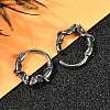 Snake 316 Surgical Stainless Steel Hoop Earrings EJEW-G416-20AS-3