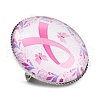 Breast Cancer Awareness Ribbon Glass Brooches JEWB-L019-01F-2