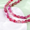 Natural Dyed Malaysia Jade Tumble Stone Nuggets Beaded Long Necklaces for Women NJEW-F340-A04-4