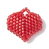Seed Beads Beaded Charms PALLOY-MZ00262-04-1