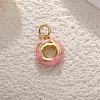 Brass Enamel Pendants PW-WGF904E-01-1