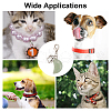 10Pcs 10 Style Moon Shape Gemstone Pendant Decorations HJEW-PH01619-7