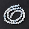 Faceted Electroplated Glass Beads Strands X-GLAA-C023-02A-4