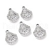 Alloy Crystal Rhinestone Pendants ALRI-H004-10P-3