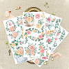 Floral PVC Waterproof Decorative Stickers DIY-WH0404-012-2