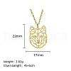 Real 18K Gold Plated Stainless Steel Pendant Necklace GF1493-11-1