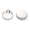 304 Stainless Steel Cabochon Settings STAS-Y001-09G-P-3