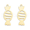 Ion Plating(IP) 201 Stainless Steel Pendants STAS-N098-128LG-1