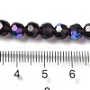 Electroplate Transparent Glass Beads Strands EGLA-A035-T6mm-L15-4