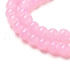 Baking Painted Imitation Jade Glass Round Bead Strands DGLA-XCP0001-25-3