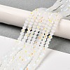 Imitation Jade Electroplate Glass Beads Strands EGLA-A039-J4mm-L06-4