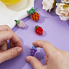 SUPERFINDINGS 4Pcs 4 Styles Glass Woven Beads GLAA-FH0001-83-4