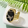 304 Stainless Steel Open Cuff Rings for Women RJEW-K248-14G-2