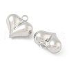 Heart Brass Pendants KK-M327-02D-P-2