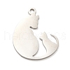 Non-Tarnish 201 Stainless Steel Pendants STAS-E175-01P-1