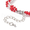 Glass Seed Beaded Bracelets for Women BJEW-MZ00144-02-5
