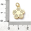 Brass Micro Pave Cubic Zirconia Pendants KK-I276-02G-3