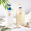 24Pcs 2 Styles Heart/Hexagon with Word Dish Wood Pendant Decorations HJEW-GA00006-5
