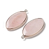 Natural Rose Quartz Pendants G-G063-03E-2