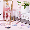 SOFPLATE 40pcs 5 Colors Transparent Acrylic Heart Wing Beads AJEW-SP0001-10-4