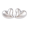 Left and Right Non-Tarnish 304 Stainless Steel Stud Earrings for Women EJEW-A049-06P-1