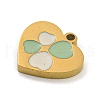 316 Surgical Stainless Steel Enamel Charms STAS-M073-32A-03G-2