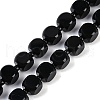 Natural Black Onyx(Dyed & Heated) Beads Strands G-B125-F01-01-2