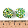 Round Resin Rhinestone Beads OACR-T028-66D-3