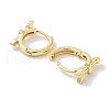 Real 18K Gold Plated Brass Enamel Arrow Hoop Earrings for Women EJEW-L269-136G-3