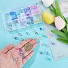 SOFPLATE 100Pcs 10 Colors Glass Beads G-SP0001-02-3