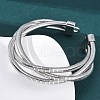 Iron Round Snake Chains BJEW-G741-02P-3
