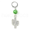 Alloy Cactus Pendant Decoration HJEW-JM01552-02-4