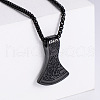 Stainless Steel Viking Axe Pendant Necklaces for Men XN5650-3-1