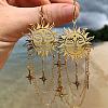 Brass Dangle Earrings FS-WGC2143-01-2