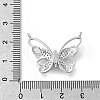 925 Sterling Silver Pave Clear Cubic Zirconia Pendants STER-P067-01P-3