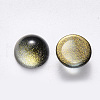 Transparent Spray Painted Glass Cabochons GLAA-S190-013C-G08-2