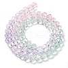 Transparent Painted Glass Beads Strands X1-DGLA-A034-T6mm-A23-5