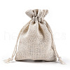 Cotton Cloth Packing Pouches Drawstring Bags ABAG-R011-9X12-01-3