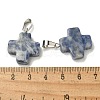 Natural Blue Spot Jasper Pendants G-Z067-06P-02-4
