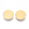 PVD Vacuum Plating 304 Stainless Steel Brooch Cabochon Settings STAS-E547-08I-G-1