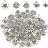 SUPERFINDINGS 210Pcs Tibetan Style Alloy Pendants TIBEP-FH0001-12-1