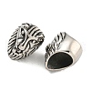 316 Surgical Stainless Steel Large Hole Beads STAS-Q326-05AS-01-2