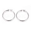 Tarnish Resistant 201 Stainless Steel Big Hoop Earrings EJEW-F237-02B-P-1