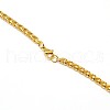 304 Stainless Steel Wheat Chain Necklace Making X-STAS-A028-N005G-3