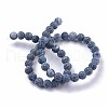 Frosted Natural Weathered Agate Beads Strands X-G-F367-8mm-05-2