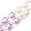 Acrylic Cable Chain Necklaces NJEW-JN03626-5
