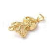 Rack Plating Octopus Brass Pendants KK-Z056-03G-2
